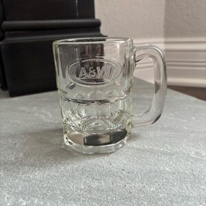 Vintage Collectible A&W Clear Logo Dots Root Beer Mug